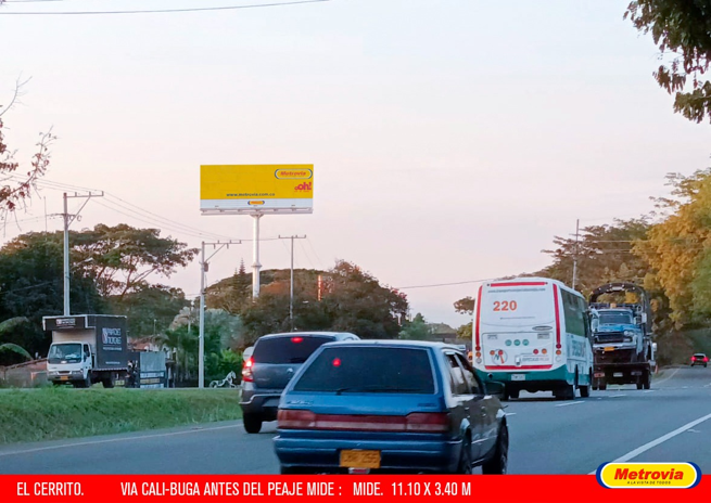 Antes del Peaje Vía Cali – Buga