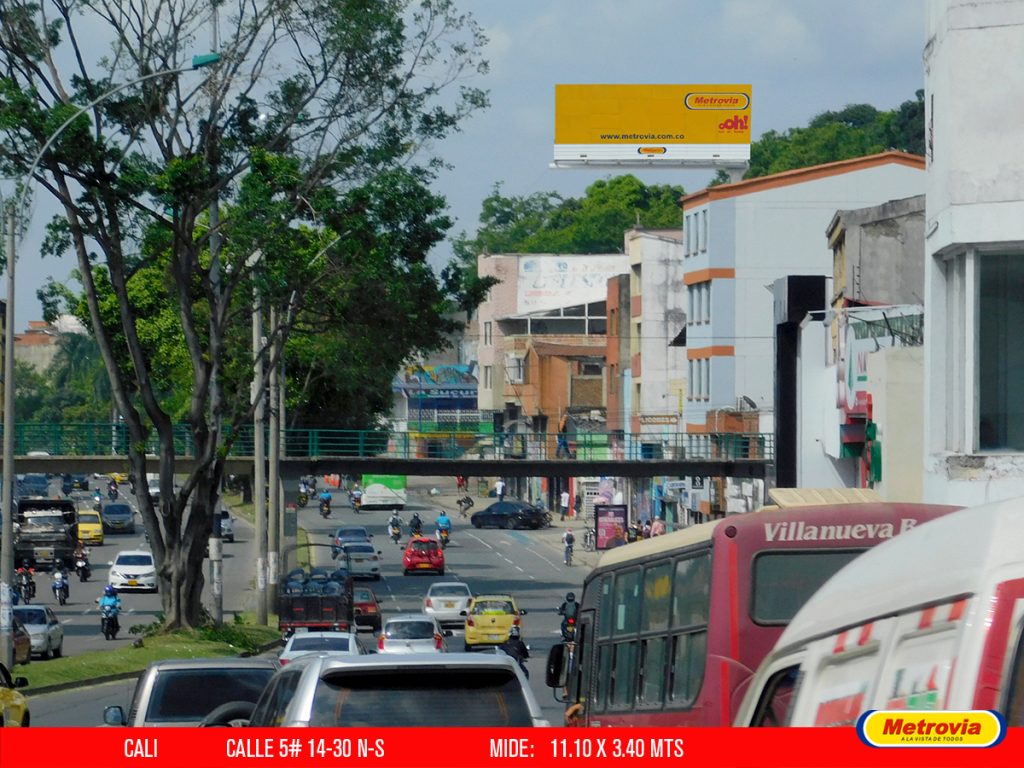 Calle 5 # 14 - 30 N > S