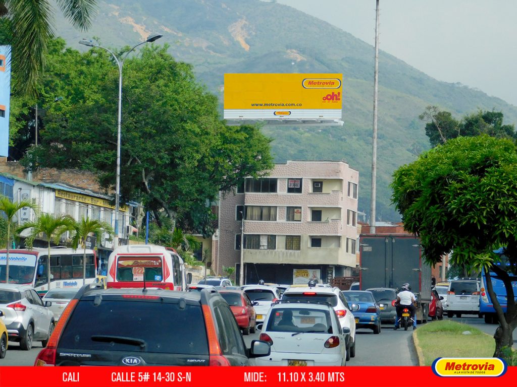 Calle 5 # 14 - 30 S > N
