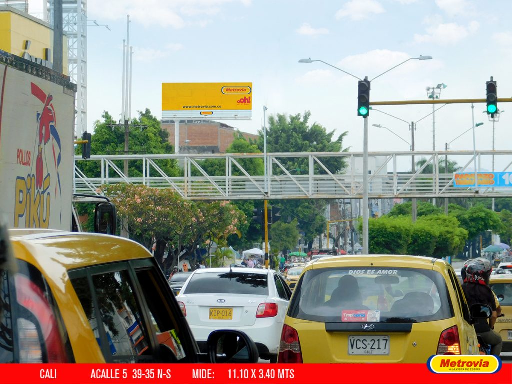Calle 5 # 39 – 35 N >S