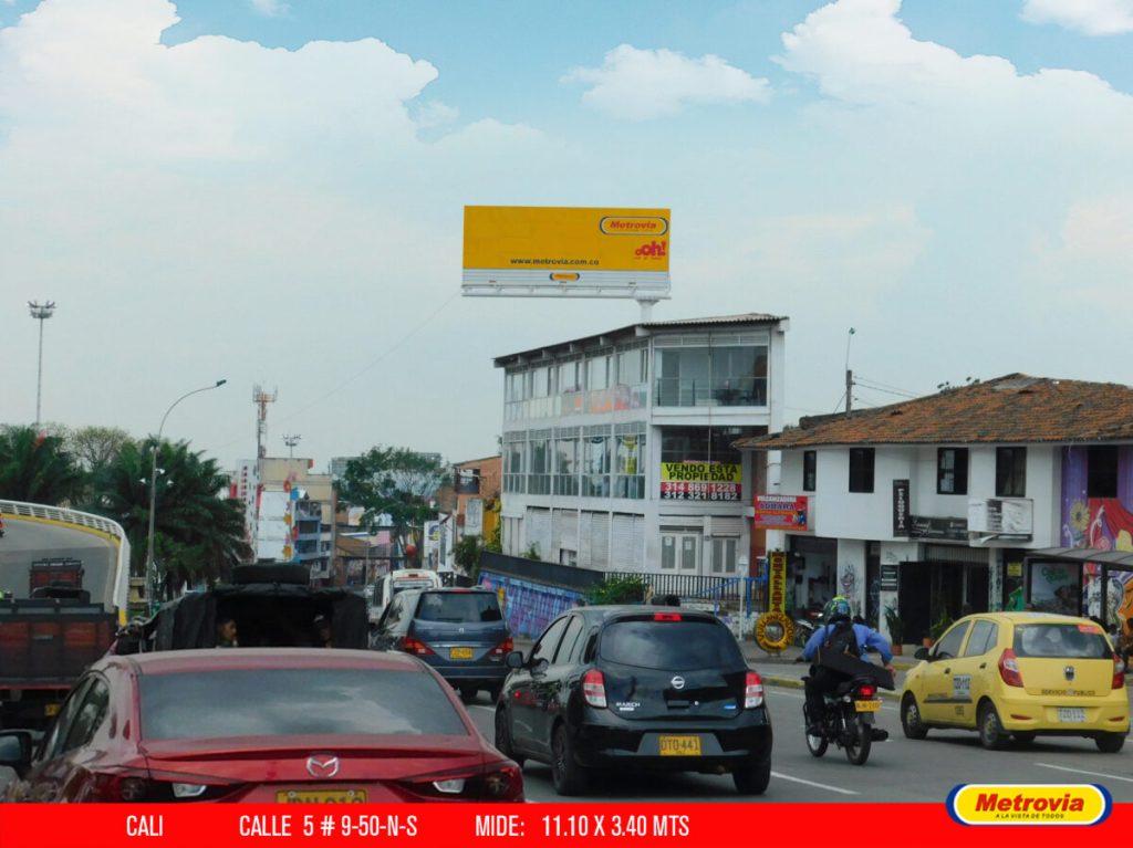 Calle 5 # 9 - 55 N > S