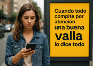 Cuando todo compite por atención una buena valla lo dice todo