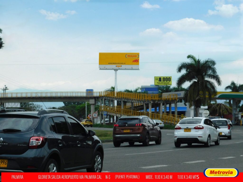Glorieta Salida Aeropuerto Vía Palmira Cali - Puente Peatonal